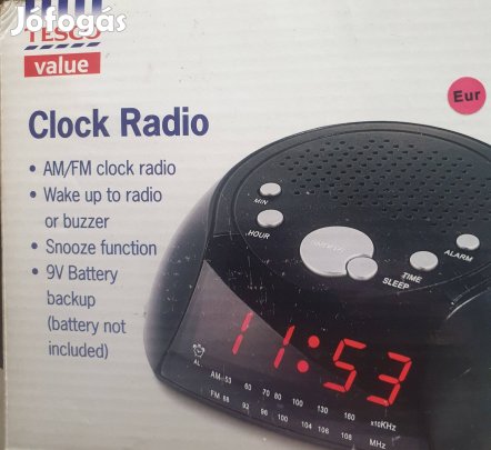 Tescos ébresztő órás rádió eladó