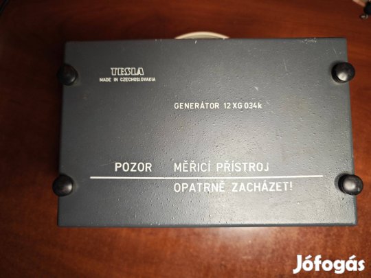 Tesla 12XG034K mérő, műszer, Audio Generátor mérőműszer újszerű