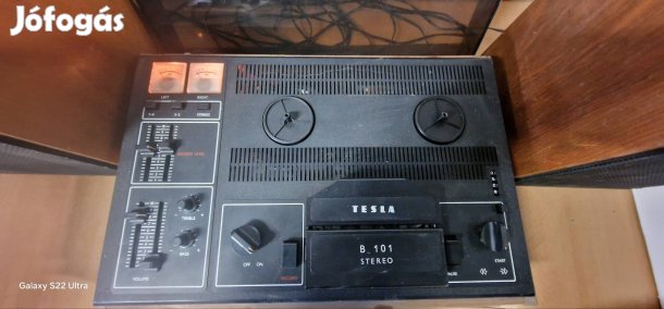 Tesla B101 magnó tesla hangfalakkal 