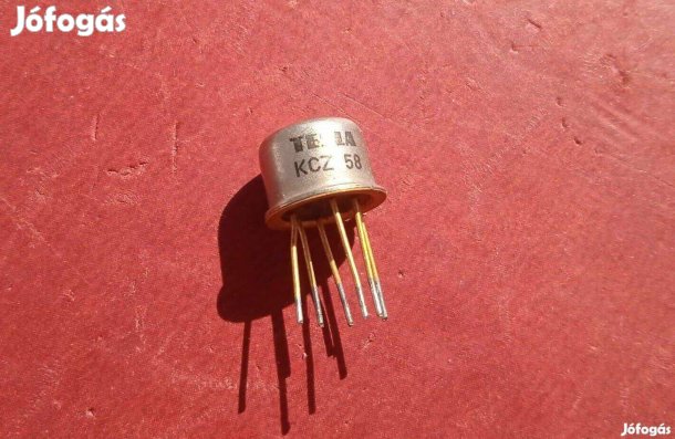Tesla Kcz 58 duál tranzisztor , bontott , tesztelt