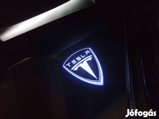 Tesla ajtó kilépő fény, Tesla LED kilépőfény logo projektor