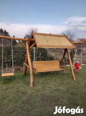 Tetős hintaágy akácból és tölgyből egyenesen a gyártótól