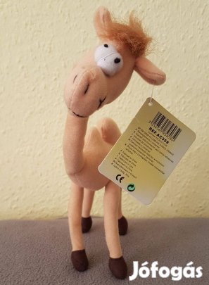 Teve plüss, hajlítható végtagokkal (eredeti címkével)