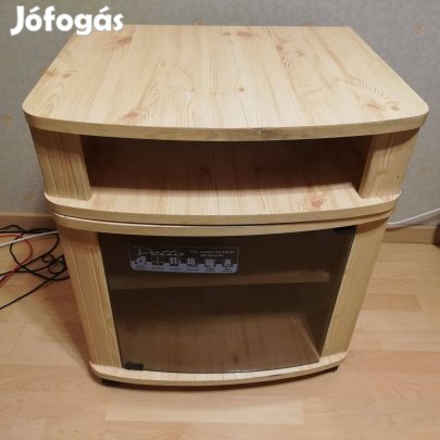 Tévé videó asztal hifi állvány forgatható lappal