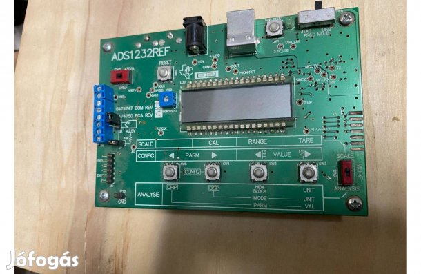 Texas Instrumen fejlesztőpanel nyúlásmérő( mérleg) bélyegekhez eladó