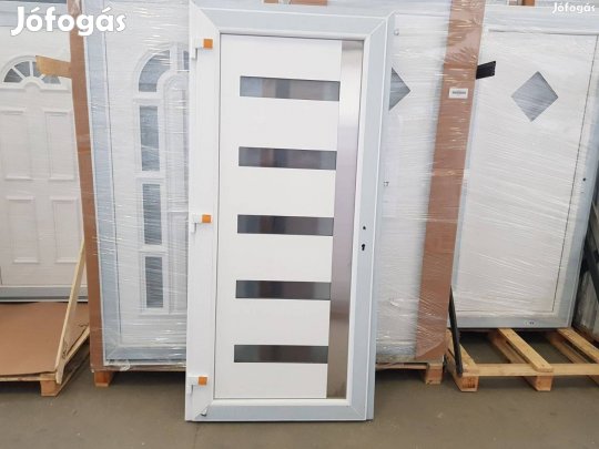 Texas inox bejárati ajtó Ingyen Szállítva 98x208 cm