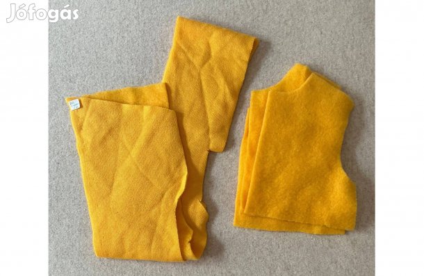 Textil - méteráru (bundás) sárga díszítéshez 3. csomag