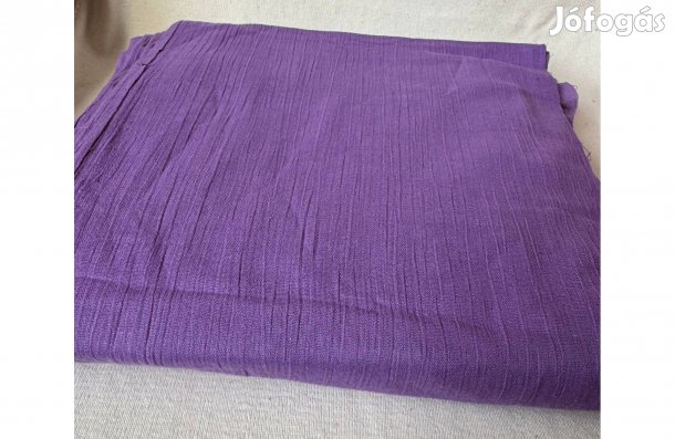 Textil - méteráru (gyűrt géz) lila több darab