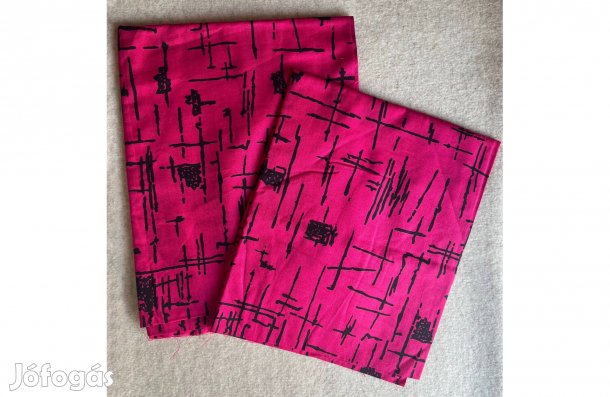 Textil - méteráru (karton) pink, fekete