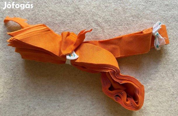 Textil - méteráru, rolnipánt 12.cs beszegéshez narancssárga