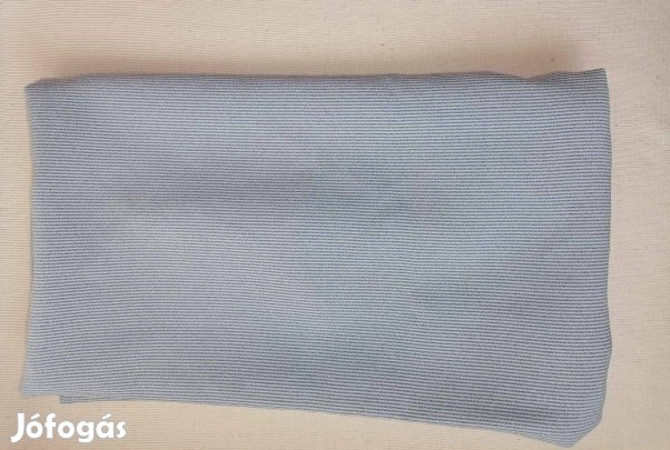 Textil - méteráru (vékony, selyem) fehér, kék csíkos