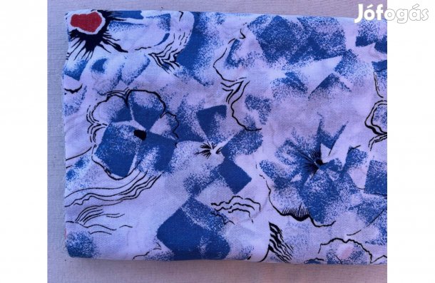 Textil - méteráru (vékony szövet) kék pipacs