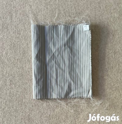 Textil - méteráru textil (krisztina) drapp, fehér csíkos