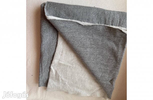 Textil, méteráru (futter - szabadidő) bolyhos szürke