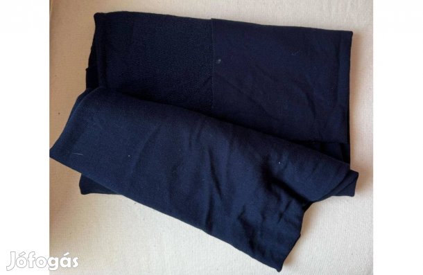 Textil, méteráru (futter - szabadidő) hurkolt sötétkék