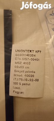 Textil pelenka eladó 69*69