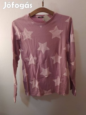 Tezenis pizsama női pizsi rózsaszín csillag mintás M