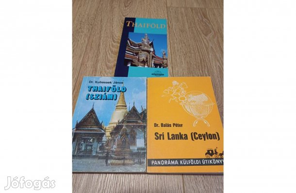 Thaiföld, Srí-Lanka könyvcsomag, 3 db egyben