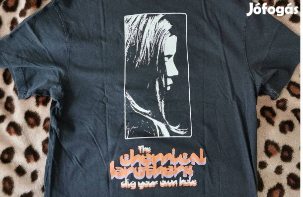 The Chemical Brothers póló, XS méret, új, címkés, Bershka