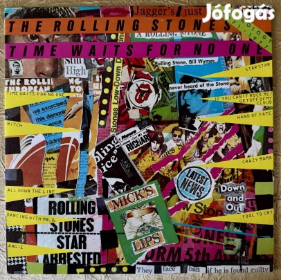 The Rolling Stones Time Waits For No One bakelit hanglemez olasz