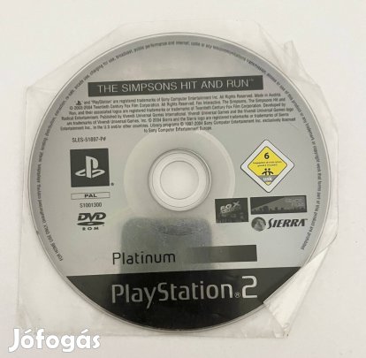 The Simpsons Hit and Run PS2 Játék