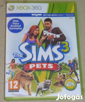 The Sims 3. Pets (Állatos) kinect re is Gyári Xbox 360 Játék akár félá