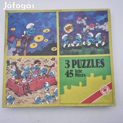 The Smurfs (Hupikék Törpikék) 3 Puzzles 45 Ass