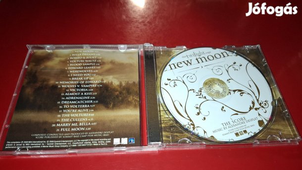 The Twilight Alkonyat New Moon Alexandre Desplat Cd 2009