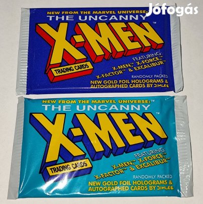 The Uncanny X-Men Trading Cards bontatlan kártya csomagok (Impel)