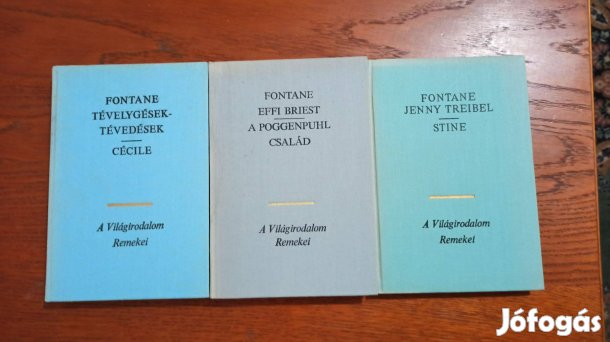 Theodor Fontane könyvcsomag / 3 db könyv
