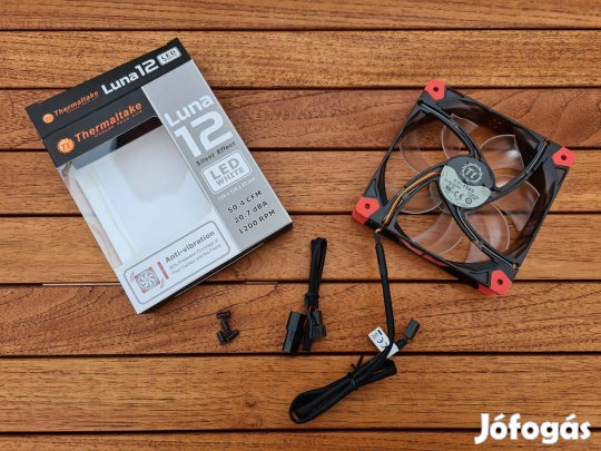 Thermaltake CL-F018-PL12WT-A Luna 12 LED White hűtőventilátor új