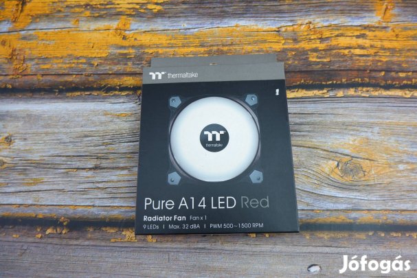 Thermaltake Pure A14 LED RED számítógép ház hűtő ventilátor Piros Új!