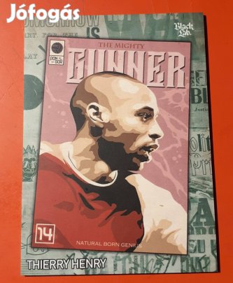 Thierry Henry Black Lab Poster Art focis kártya