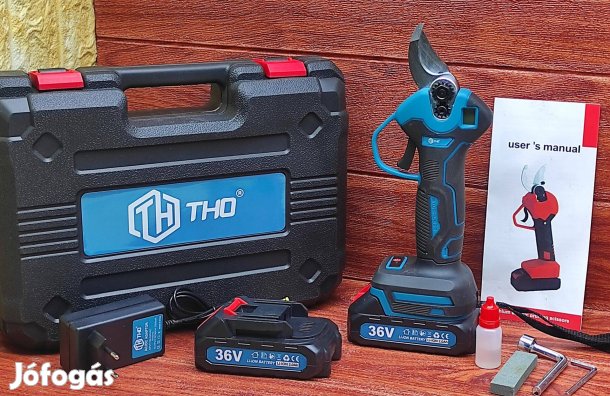 Tho M-9033 Lítium akkumulátoros metszőolló, vágás 15-30mm kéziszerszám