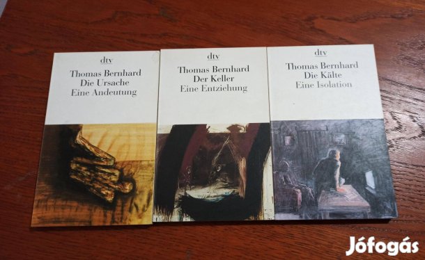 Thomas Bernhard német nyelvű könyvcsomag / 3 db könyv