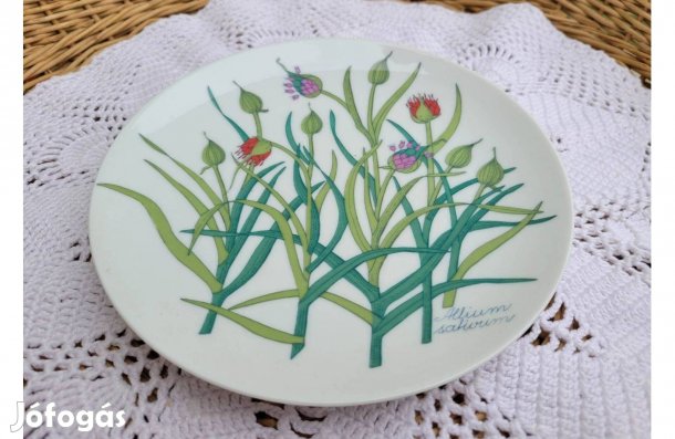 Thomas Germany botanika mintás porcelán falitányér