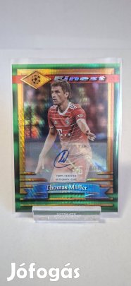 Thomas Müller /35 aláírt focis kártya Topps Finest Bayern München