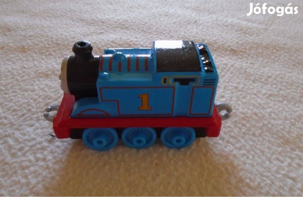 Thomas fém mozdony 1-es számú, világoskék-piros-fekete - újszerű