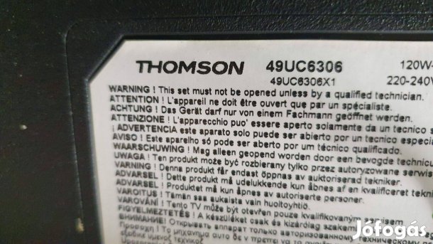 Thomson 49UC6306 tv LED garnitúra 5 LED sor hibátlan!