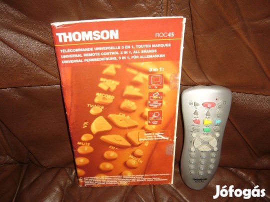 Thomson ROC 45 univerzális távvezérlő kódfüzettel !