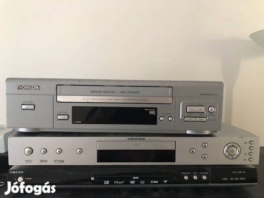 Thomson VHS video + Grundig  DVD lejátszó