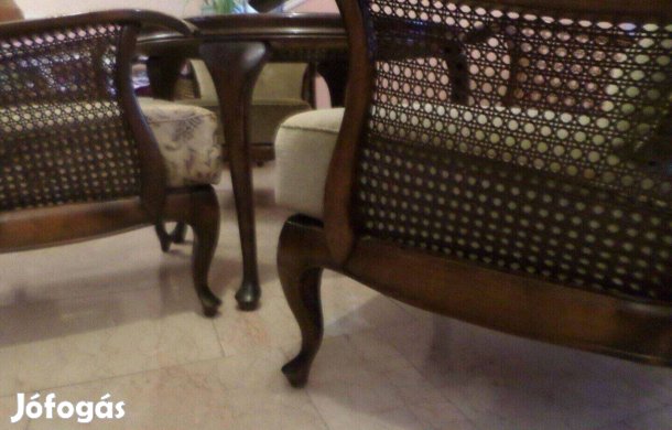 Thonet garnitúra asztal +3 db fotel ülőgarnitúra