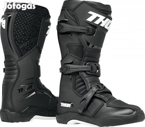 Thor Blitz XR krossz/enduro/supermoto csizma (fekete-fehér)