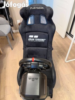 Thrustmaster T248 PS Versenykormány + Playseat Gran Turismo szimulátor