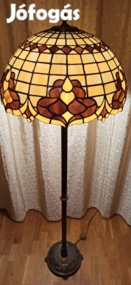 Tiffany állólámpa. Egyedi darab, eredeti tiffany üvegből. 