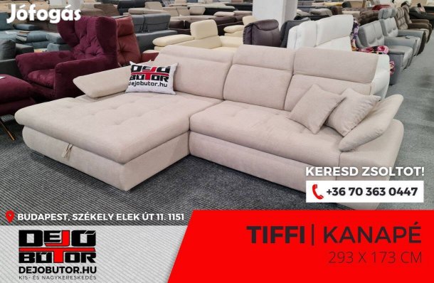 Tiffi kanapé ülőgarnitúra 293x173 cm sarok bútor vaj ágyazható