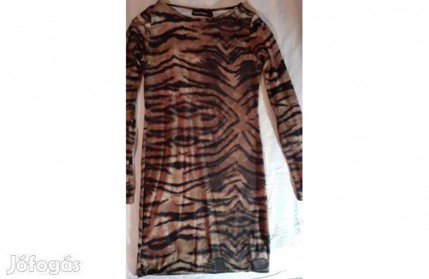 Tigrismintás miniruha xs