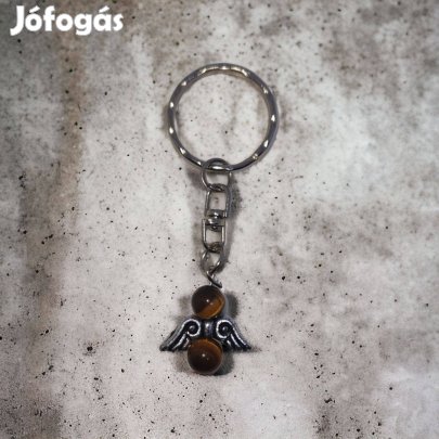 Tigrisszem angyal kulcstartó