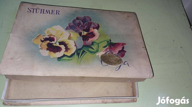 Tilinkó Stühmer régi bon-bonos doboz 1944