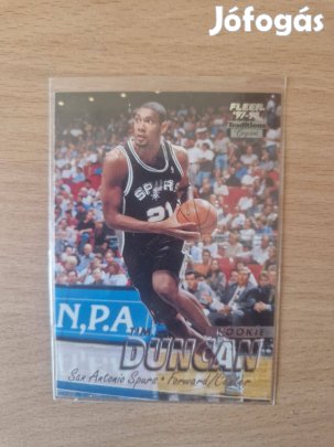 Tim Duncan Fleer Tradition 1997-98 Crystal Rookie #201 kosaras kártya